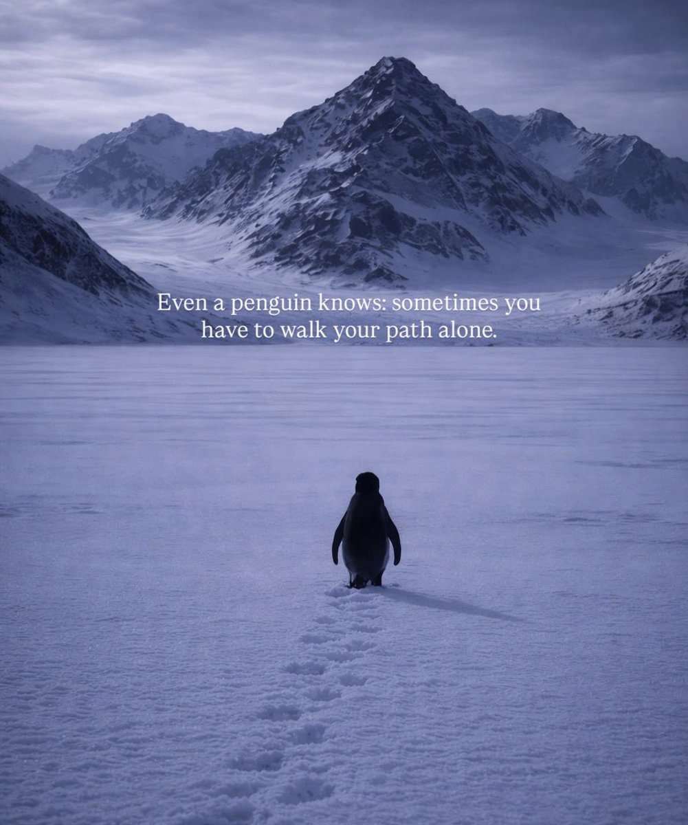 It took humans a penguin to realize walking away is wisdom.