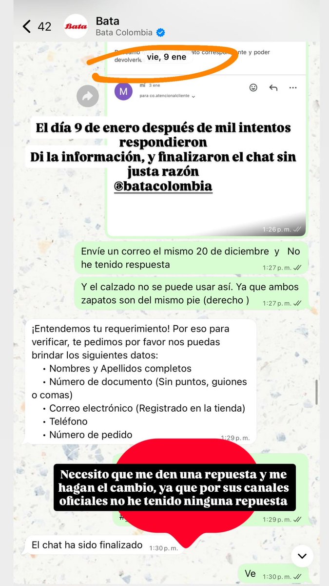 MariGilSalcedo's tweet photo. Esta es una denuncia pública Proque la empresa @BataColombia envía sus pedidos mal, y no se hacen responsable de los cambios , jamás contestan por sus canales @sicsuper necesitamos que nos hagan el cambio del calzado Urg más de un mes en esto y nada https://t.co/R49kg9Mzui