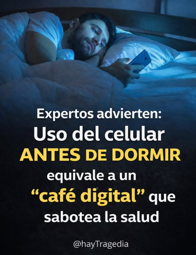 Dormir con el celular en la mano podría estar saboteando tu salud sin que lo notes. La luz de la pantalla engaña a tu cerebro, le hace creer que aún es de día y frena la producción de la hormona clave para un descanso profundo y reparador. 📱😴 

Leer más: instagram.com/p/DT8X-nSjkBy/