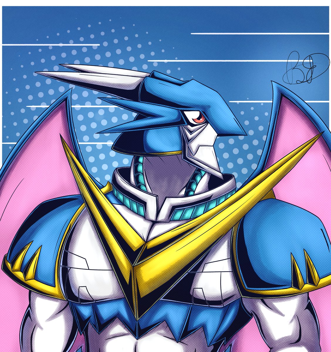UlforceV-dramon first art complete

#Digimon #Ulforceveedramon #fanart #myart #デジモン