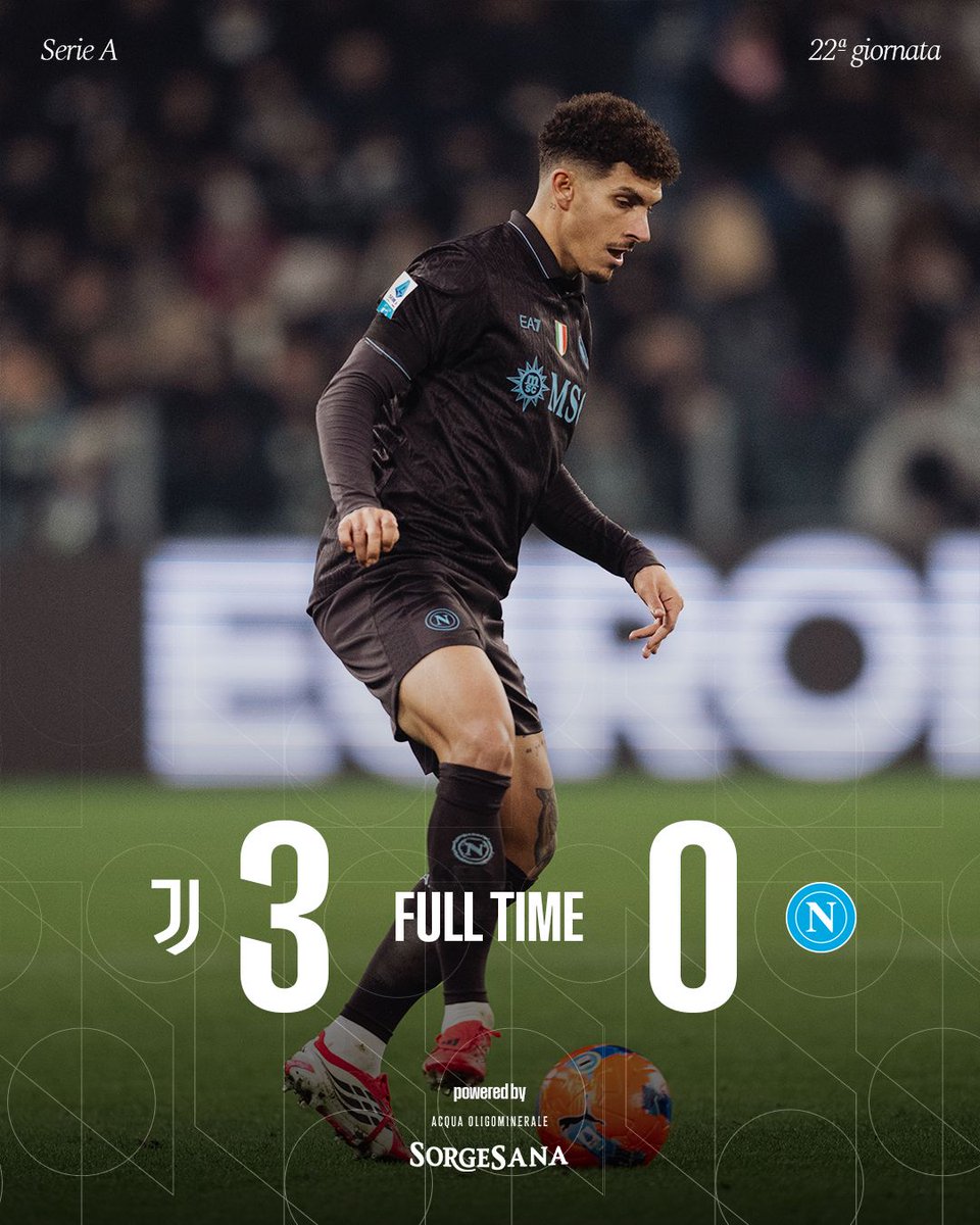 유벤투스 vs 나폴리 경기 종료 3-0 안내 이미지