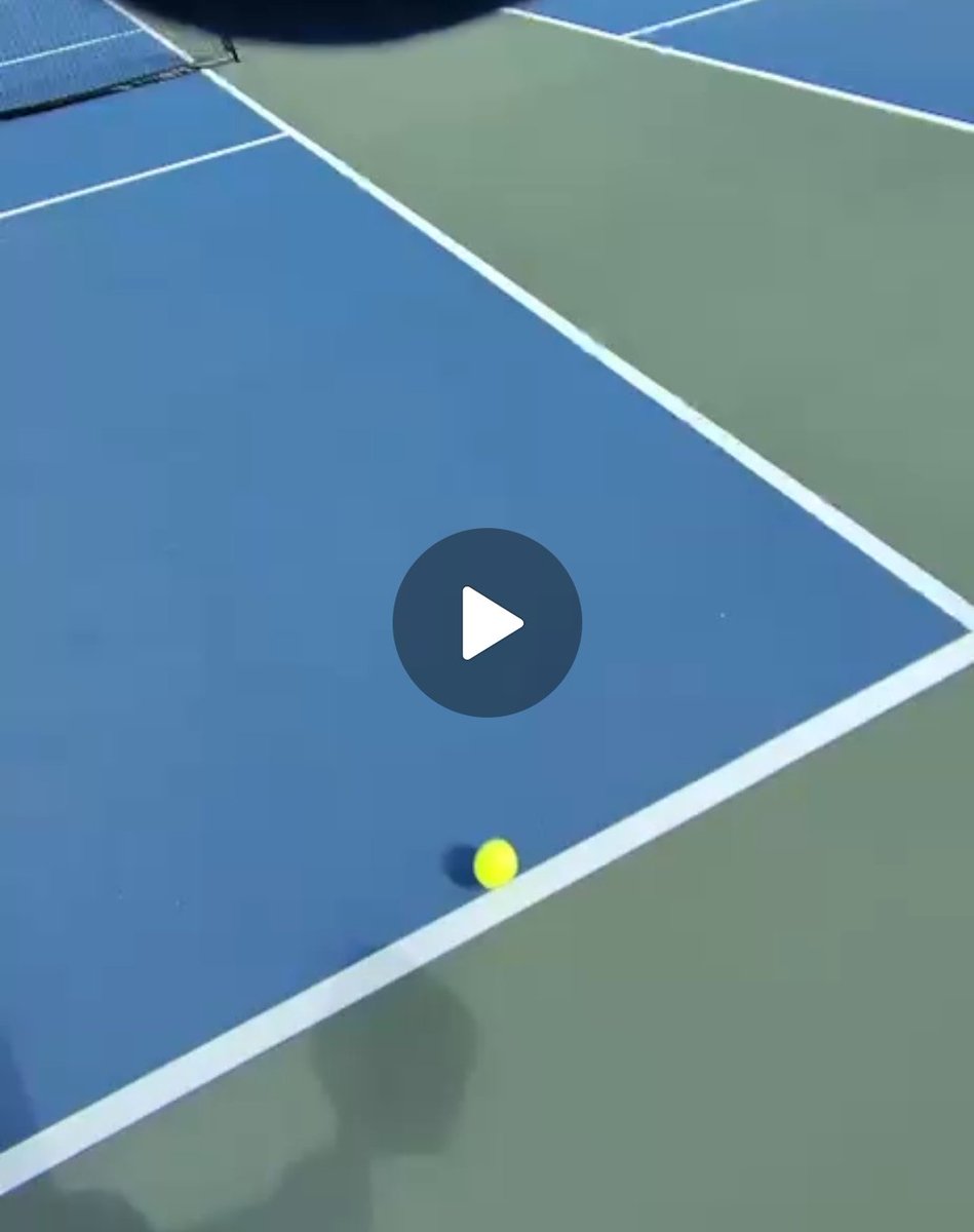 Is this ball in or out chat?
You all decide, for context, it was called out in a #pickleball game. 
Tight match, 11-10, game point. 
🪝 #pickleball #miamipickleball #smh