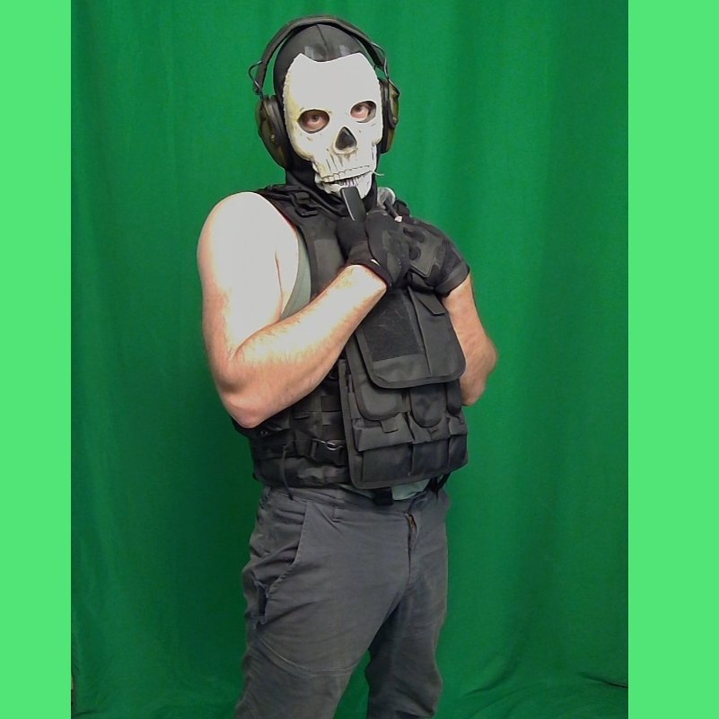 _Smactus's tweet image. My Call of Duty Ghost cosplay didn't go terribly.👻