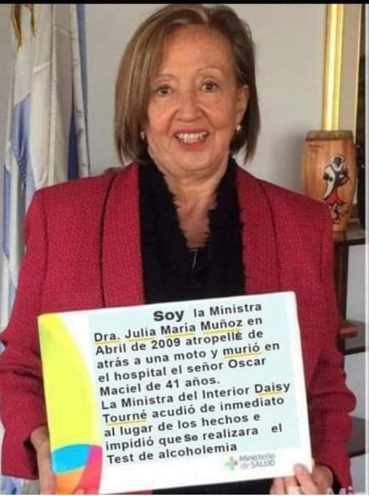 <a href="/Marcelo17283/">Lic. Marcelo 🇺🇾🤝🇦🇷</a> <a href="/LizabethBedat/">Lizabeth 🇺🇾</a> <a href="/Subrayado/">Subrayado</a> LA VISITA DE AYER DEL MINISTRO NEGRO LE "PAGÓ", LA CADERA NUEVA?
NO SERÁ COMO AQUEL QUE LA BORRACHA Y ASESINA MARÍA JULIA MUÑOZ EX MINISTRA DEL FA, ASESINÓ?