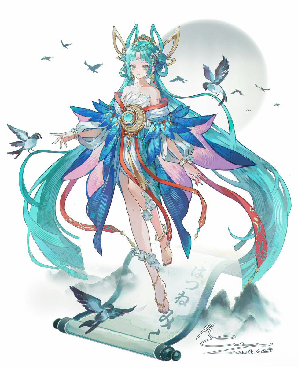 ꧔ ꧁ 画中仙༒miku ꧂
翠目青影舞仙山
雀歌燕影歌未来
一个国风miku的脑洞
水墨比拟画中人
#初音ミク