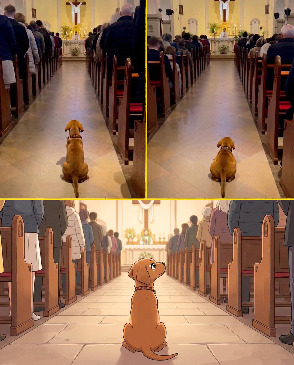Se hizo viral un vídeo donde se observa a un perrito sentado en medio de la iglesia, quietecito, escuchando la misa, y detrás de esa escena está la historia de Bruno.

Un perrito que llegó un día buscando comida, fue adoptado y desde entonces, en cada misa y en cada festividad,