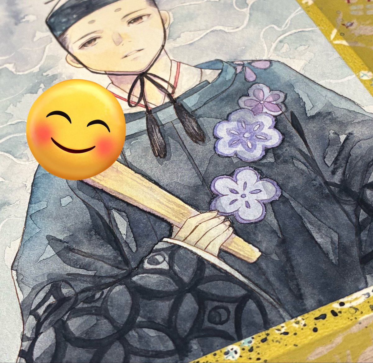 イケメンなお内裏様になりますように😌
絵墨をたくさん使いました！