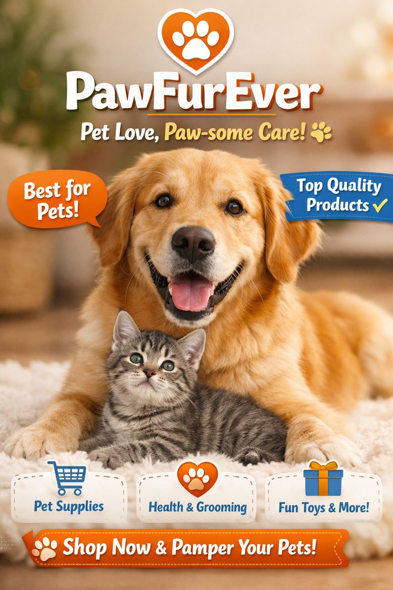 stoneRing3's tweet photo. PawFurEver – Best for Your Pets
Give your furry friends the love they deserve with PawFurEver. Discover premium pet supplies, cozy beds, toys, and essentials designed for happy pets and happy homes. Top quality, great value, always caring.
Visit the side:https://t.co/4W8GDRfqkx https://t.co/mkdF4CRkil