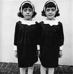"Fill my eyes with that double vision
No disguise for that double vision
Ooh, when it gets through to me, it's always new to me
My double vision gets the best of me"

- 1978 song by Foreigner

"Identical Twins, Roselle, New Jersey, 1967" 
by Diane Arbus
#lyrics #phtography