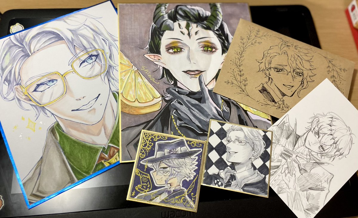 頂いた色紙やイラスト🥰 タピあず:みいさん #mii1276_twst ボンボ二