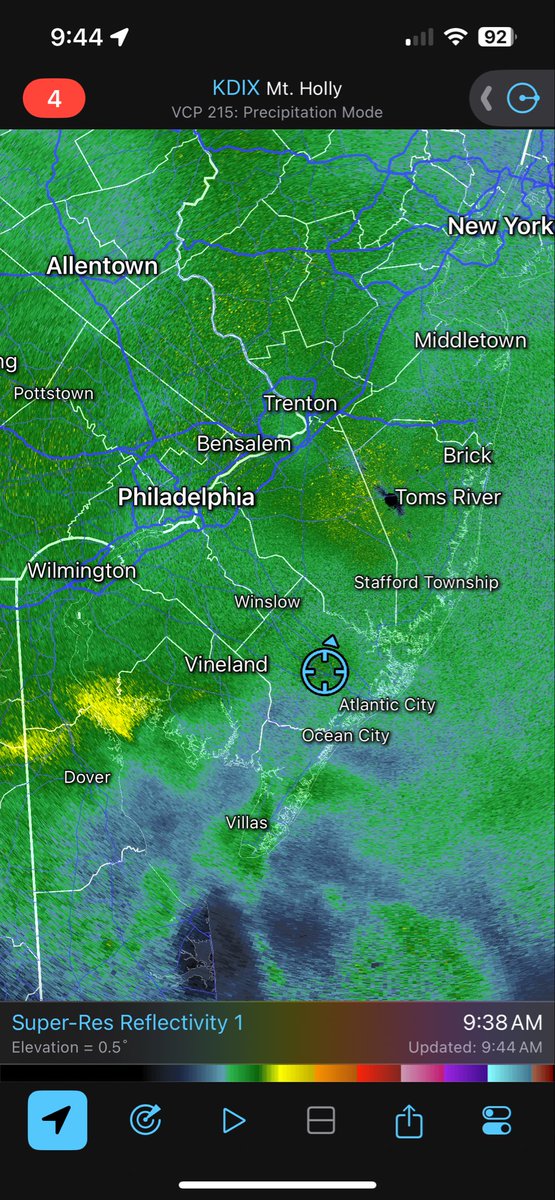 rlorello97's tweet photo. @NWS_MountHolly @LeeGoldbergABC7 @JoeMartWx @MikeMasco @weatherchannel just shy of 5 inches in Mays Landing around 9:40am https://t.co/MMIOPWlG2d