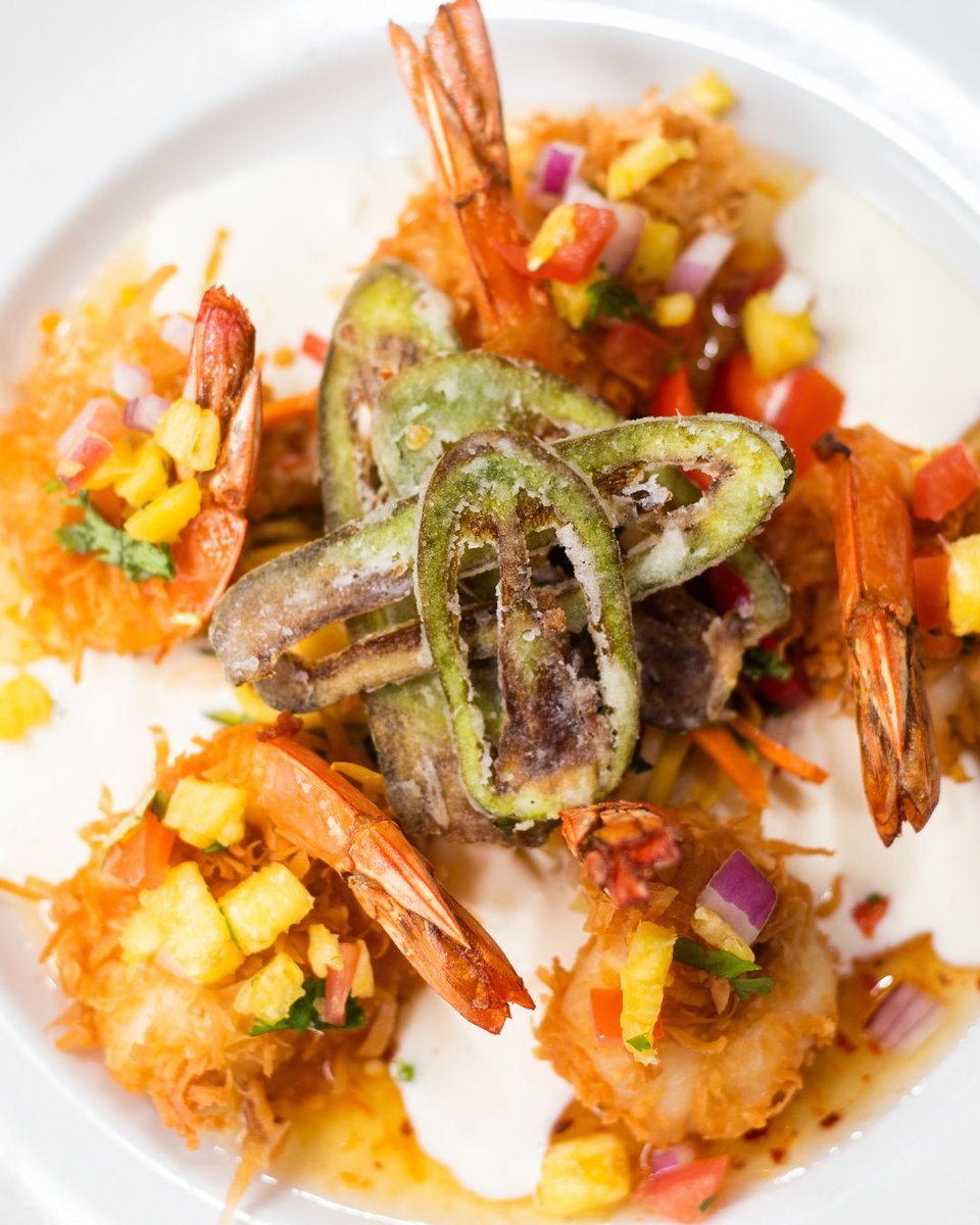 Our Coconut Shrimp is so delicious, you’ll want to order a 2nd, or even a 3rd, serving! Glazed with orange chili and served with creamy horseradish sauce, jicama slaw, and pineapple pico de gallo, it’s a taste of paradise in the heart of San Antonio.