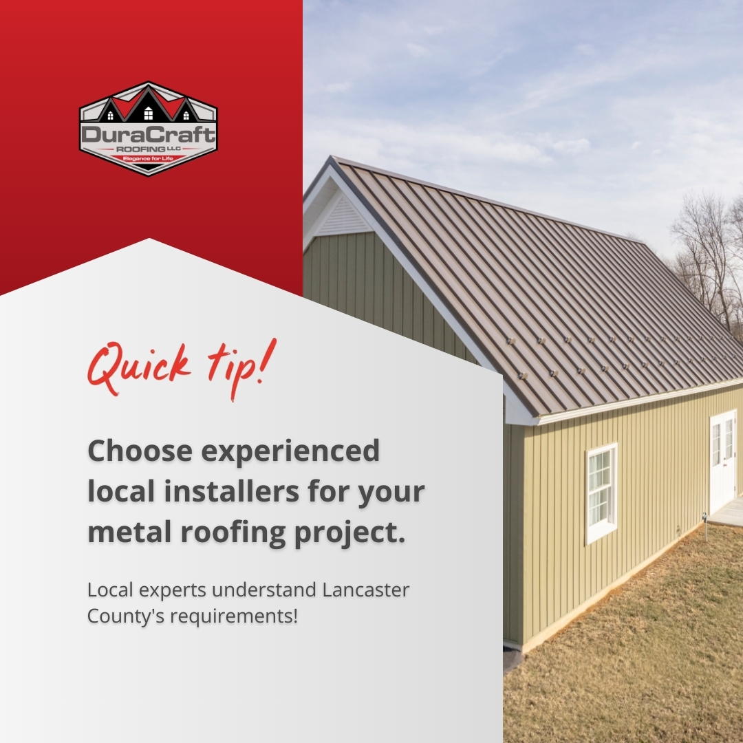 duracraftroof's tweet image. Choose experienced local installers for your metal roofing project.
Local experts understand Lancaster County's requirements! duracraftroofing.com/blog/tips-for-…
#HomeRenovation #MetalRoofs