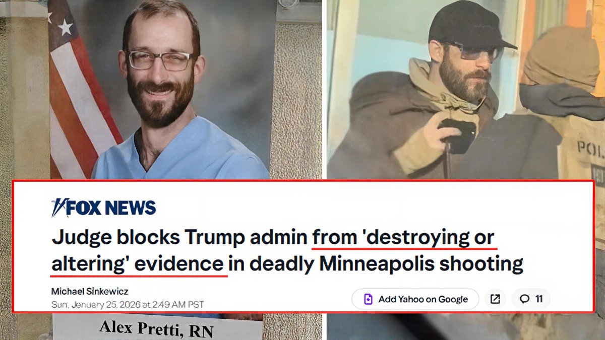 JasonBassler1's tweet image. A federal judge had to block the government from destroying evidence in the Alex Pretti incident after feds wanted exclusive control of the investigation 

They say “Nothing to hide, nothing to fear,” then tell us “we’ll investigate ourselves.” Conflict of interest? Nah!