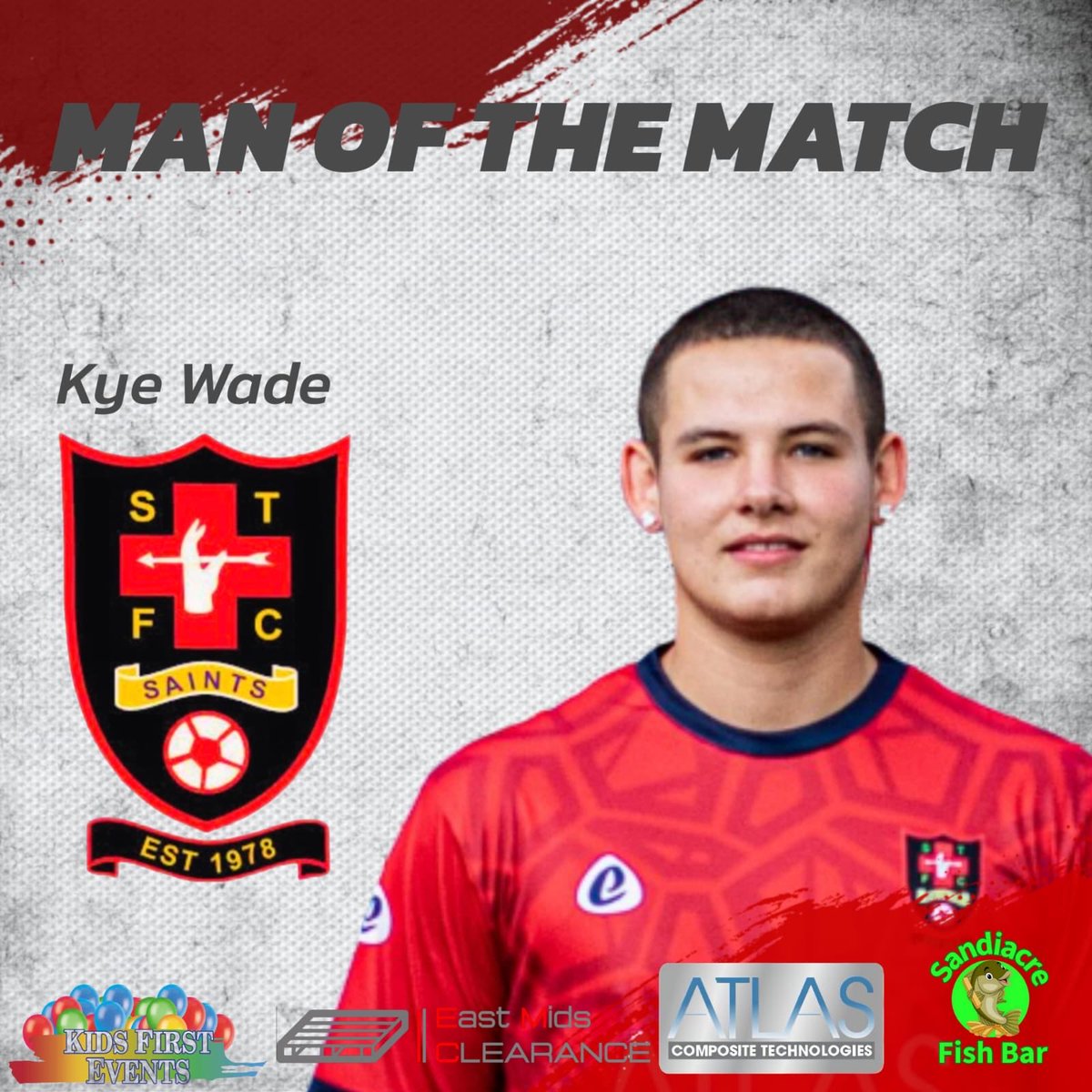 𝐌𝐚𝐧 𝐨𝐟 𝐭𝐡𝐞 𝐌𝐚𝐭𝐜𝐡 🫡

Yesterday’s MOTM vs <a href="/ShirebrookTwnFC/">Shirebrook Town FC</a> goes to Kye Wade! 

#upthesaints