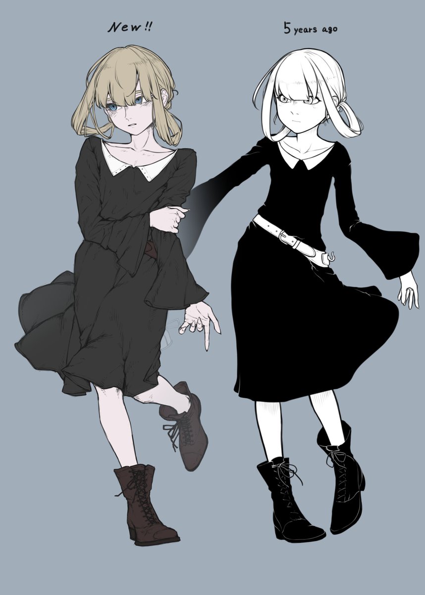 こう比べてみると絵柄結構変わったんやなって… 