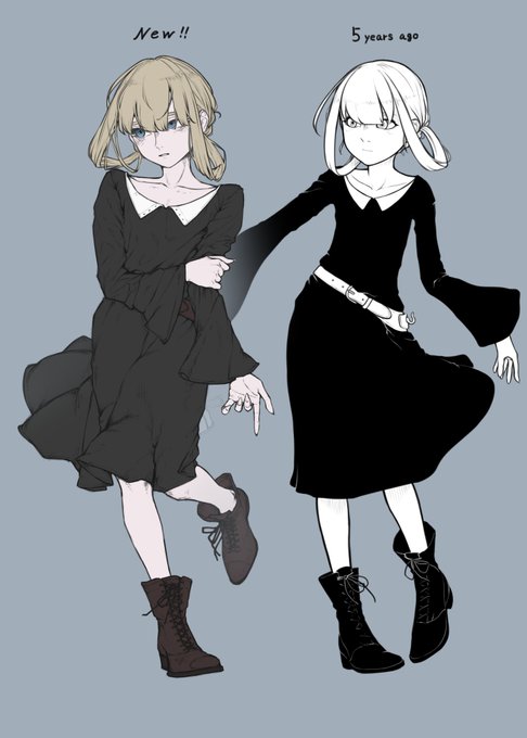 こう比べてみると絵柄結構変わったんやなって… 