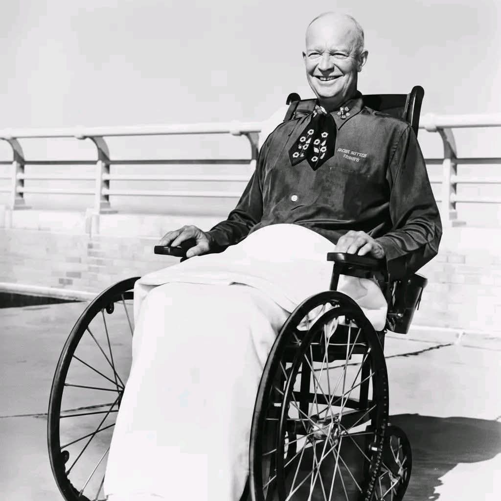 histories_arch's tweet image. On a peaceful Sunday afternoon in June 1961, just months after leaving the presidency, Dwight D. Eisenhower was tending his vegetable garden at his Gettysburg farm when he noticed a young couple had gotten their car stuck in the mud on the rural road bordering his property.…