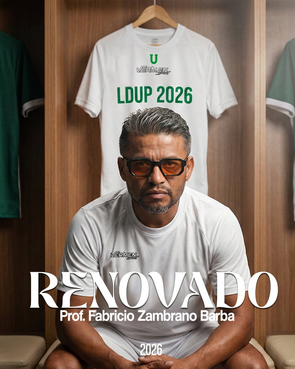 🔒 Renovado el trabajo que se siente en la cancha.
 Profe Barba, por tercer año en el plantel. 💚🤍
En 2026 vamos con todo: intensidad, disciplina y una preparación física de primera.💪

#ProfeBarba🇪🇨 #LDUP2026 #FamiliaVerdeyBlanca