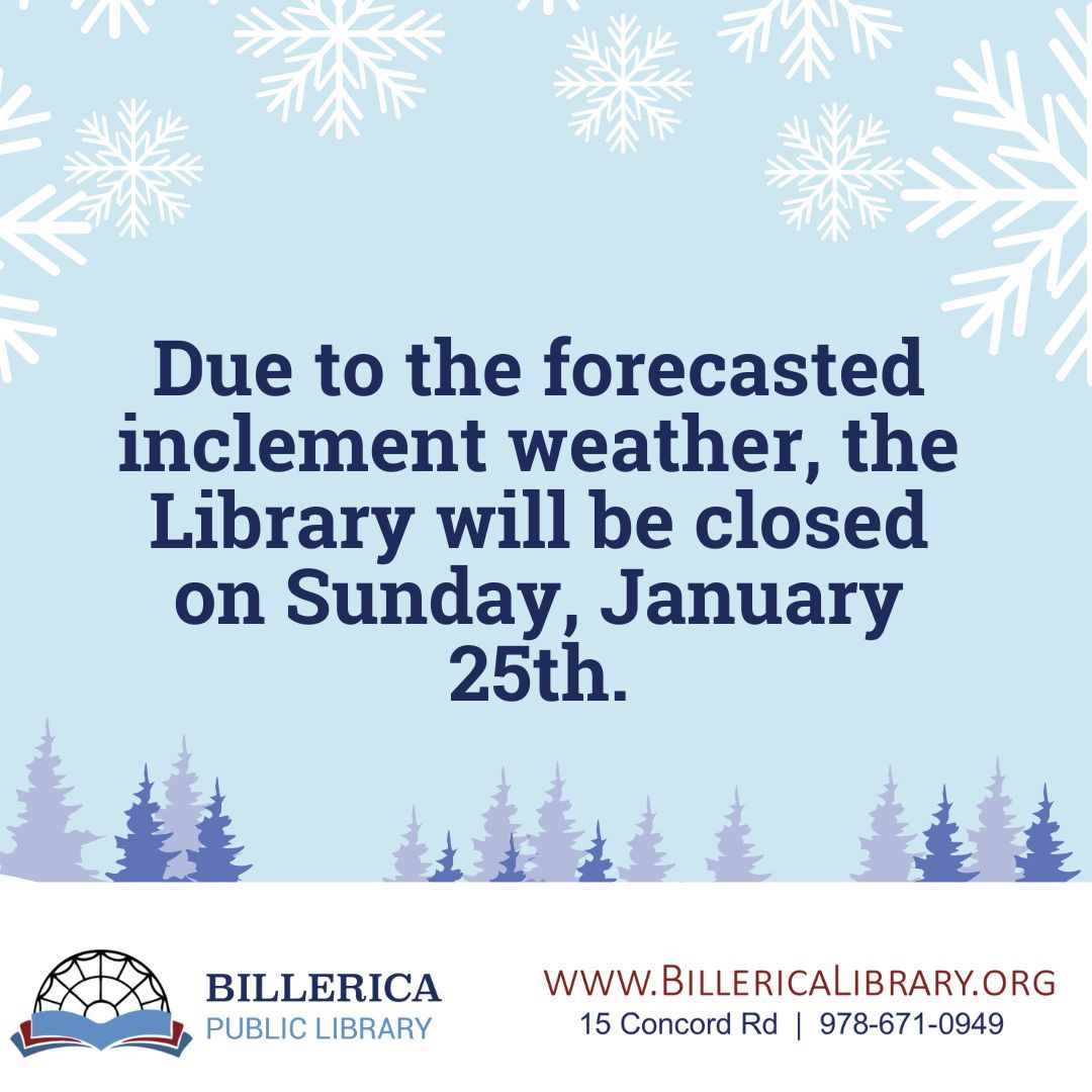 📚✨ Reminder: The Library is closed today due to the weather.

But don’t let that stop you! Now is the perfect time to check out Libby or explore our many other e-resources. Stay cozy and enjoy a good book or movie from home! 🌧️❤️ buff.ly/PmbjO8W
