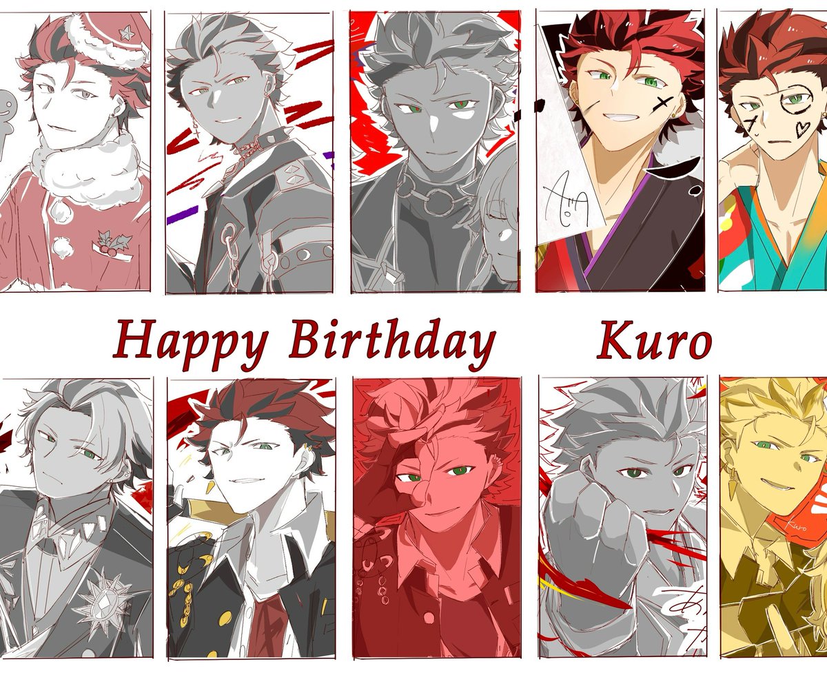 一旦過去絵をまとめました！！
絶対描き切ります！！おめでとう！！
 #鬼龍紅郎誕生祭2026
 #鬼龍紅郎生誕祭2026