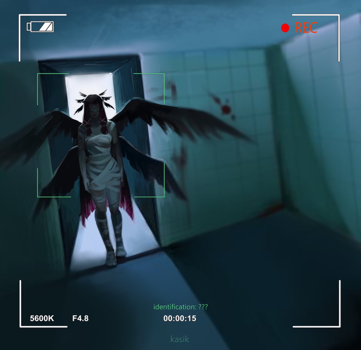 Angel always are watching... 
#Colombina #Fatui #GenshinImpact #art #fanart