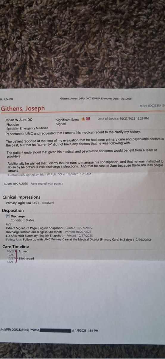 Dr. Ault said, "The patient understood that given his concerns (he) would benefit from a team of providers." This statement is FABRICATED, &amp; he ACTUALLY MEANS that I would benefit from a team of PIMPS in any workplace selling me to customers &amp; other team members.👇👇👇
