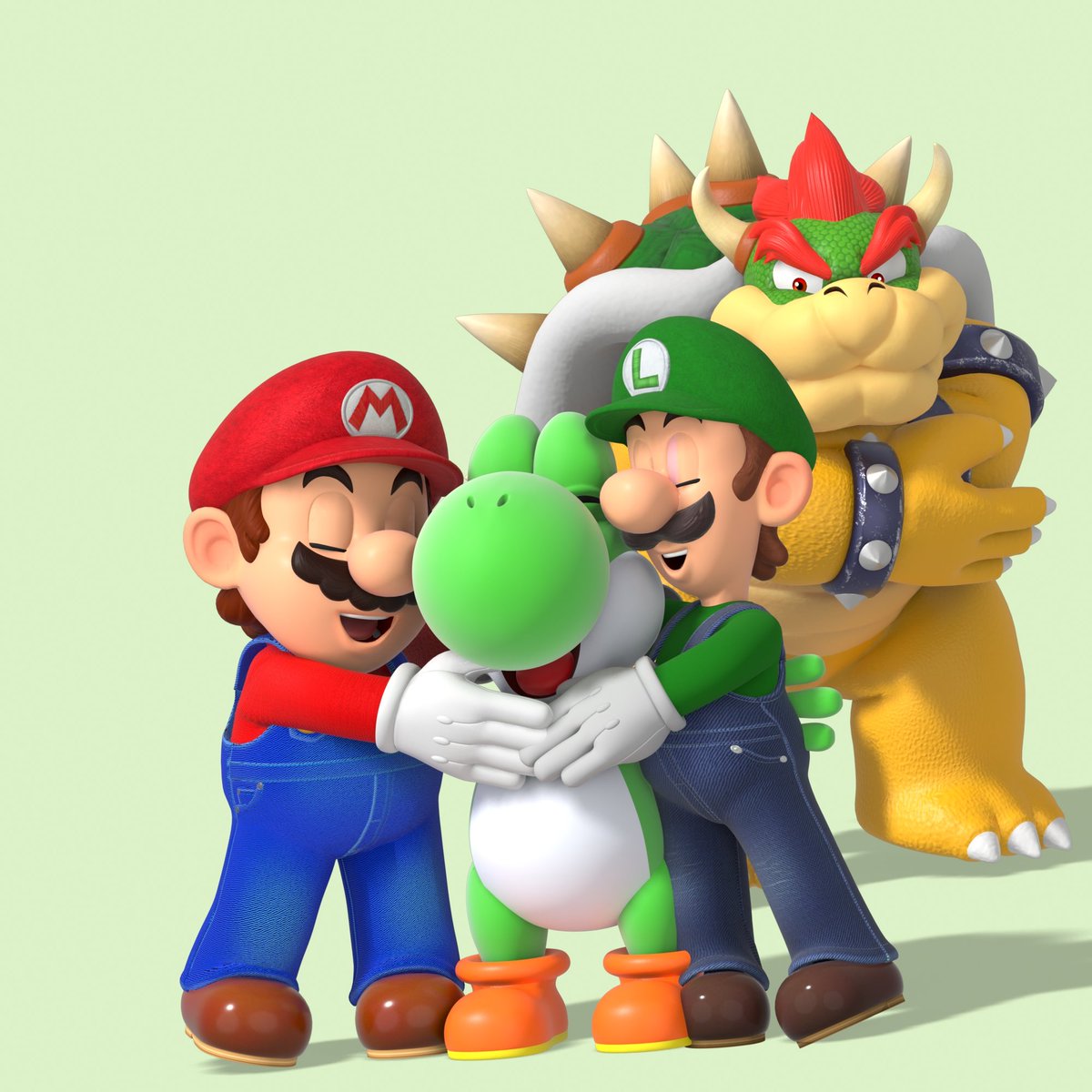 M&amp;L: We glad you in the movie, Yoshi!
Yoshi: Thanks, Mario &amp; Luigi
Bowser's thought: I want to see my kid, not you.

Models:
Mario &amp; Luigi by <a href="/SRWProject/">Super Render World</a> 
Yoshi by <a href="/Schweddyoshi/">𝓓𝓙</a> 
Bowser by <a href="/Gladybot/">glad 🇵🇸🇯🇴</a> 

#mario #luigi #yoshi #bowser #blender3d #マリオ #ヨッシー #クッパ #ルイージ