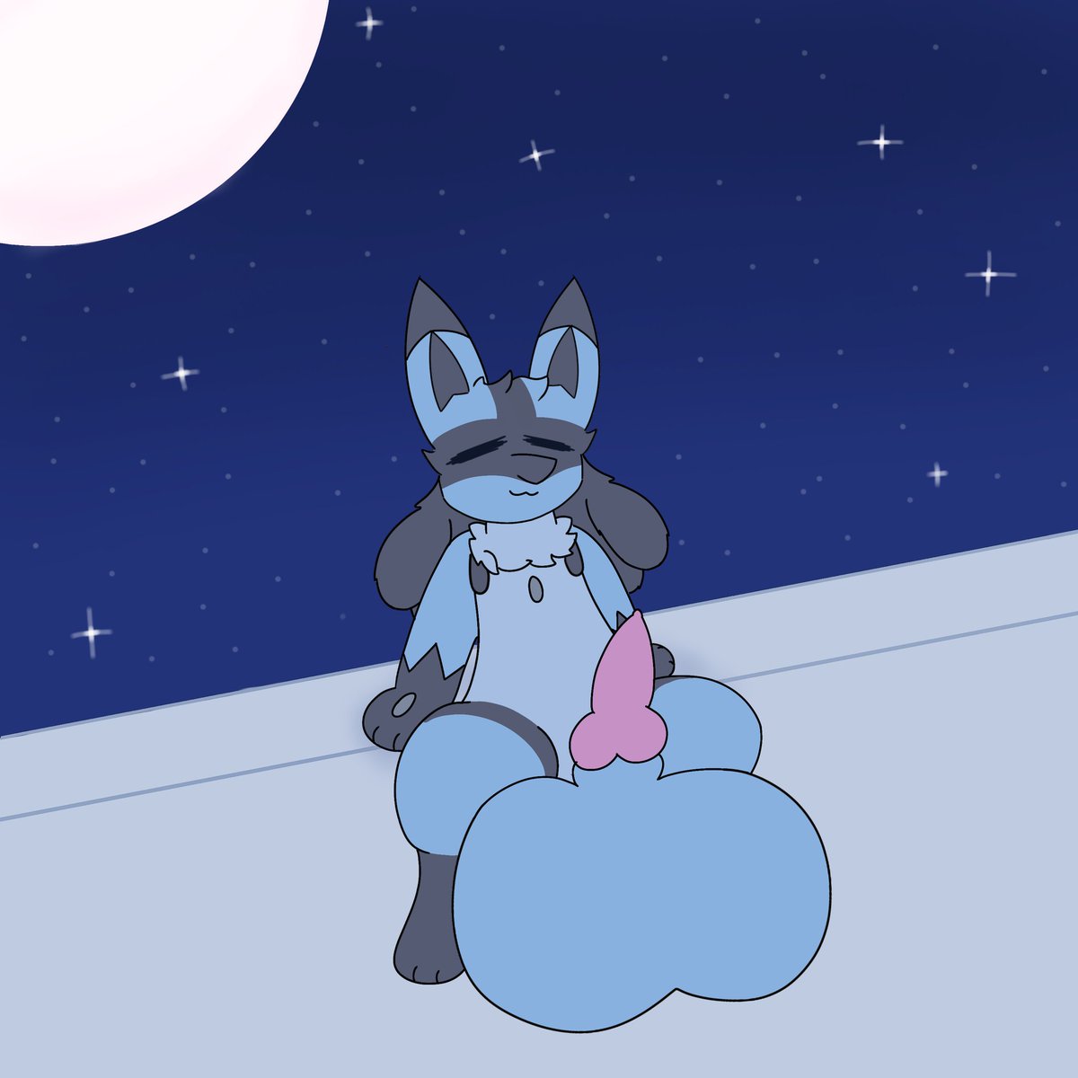 Silly lucario snatched a meal for the night,, sure wonder who got melted this time,,

Gift for <a href="/StarDystXD/">Mint</a> :3