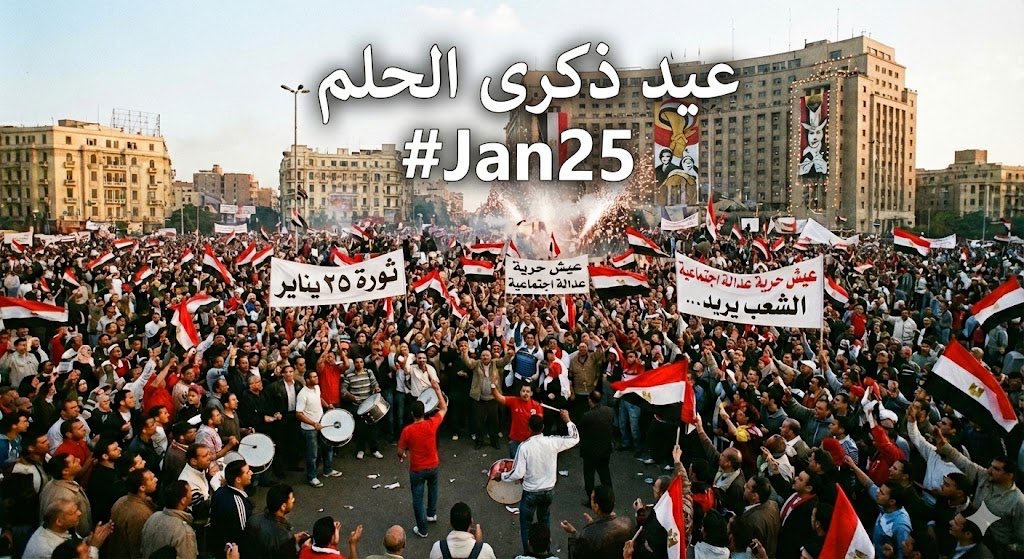 عيد ذكرى الحلم 
#Jan25