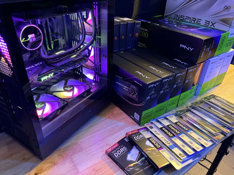 Another beautiful 100% FREE Veteran PC Build 💥

Stock is in.
Everyone else raised prices 45% 
Warranty is still 5 years Tech support for 3
Explain that...