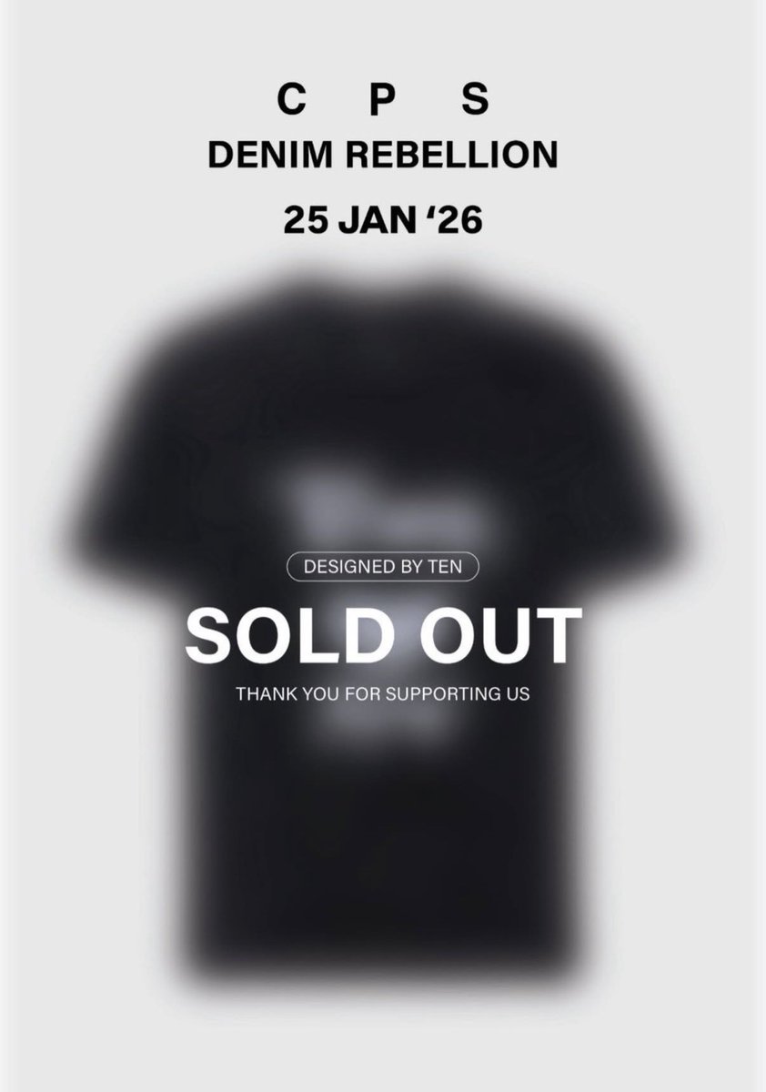 TENzenter's tweet image. C P S - DENIM REBELLION 

DESIGNED BY TEN 💜

SOLD OUT 🔥🔥🔥🔥🔥

@CPSCHAPS_ 
#CPSxTEN
#CPSDENIM 
#CPSDENIMREBELLION