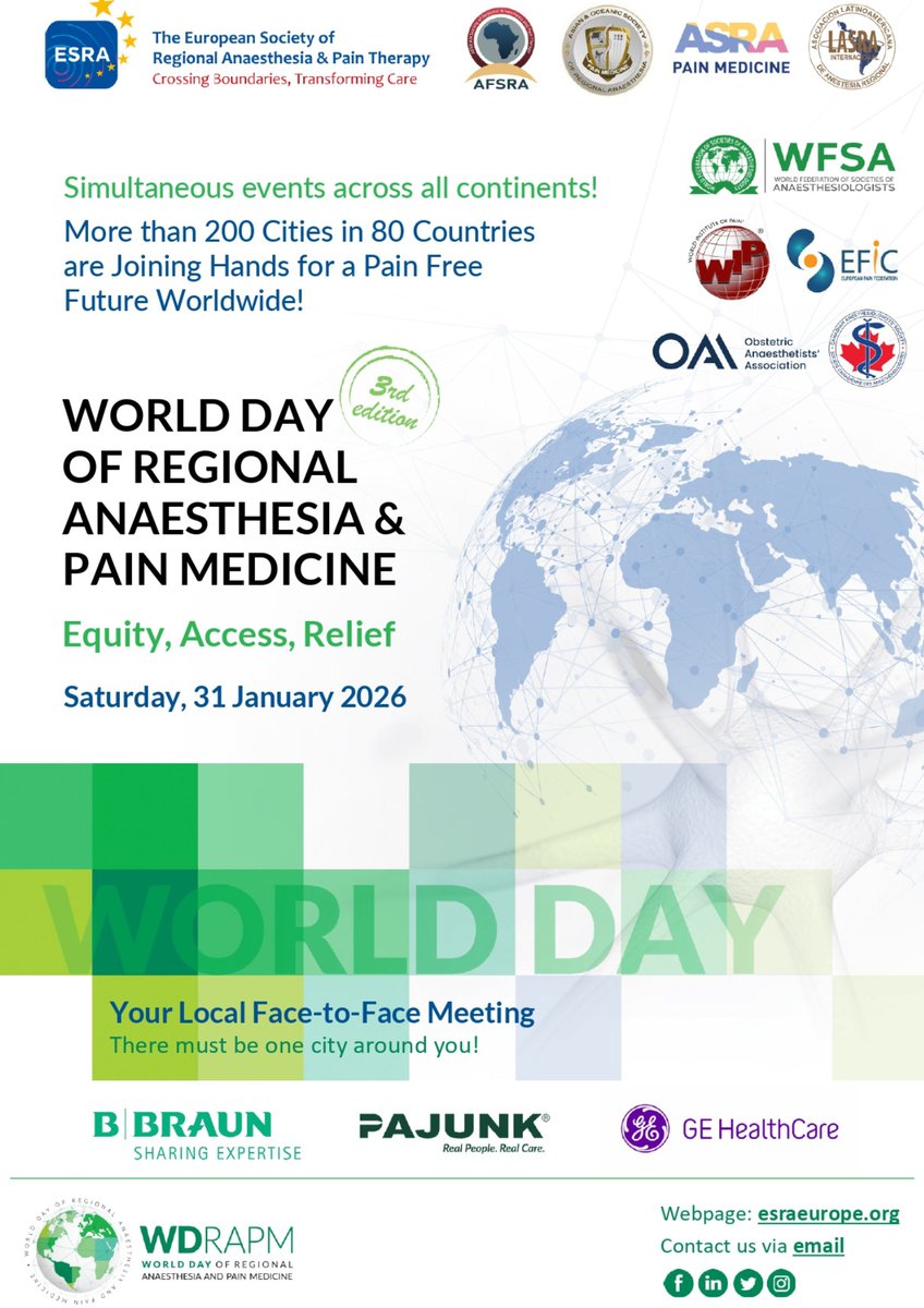 ESRA | European Society of Regional Anaesthesia tweet media