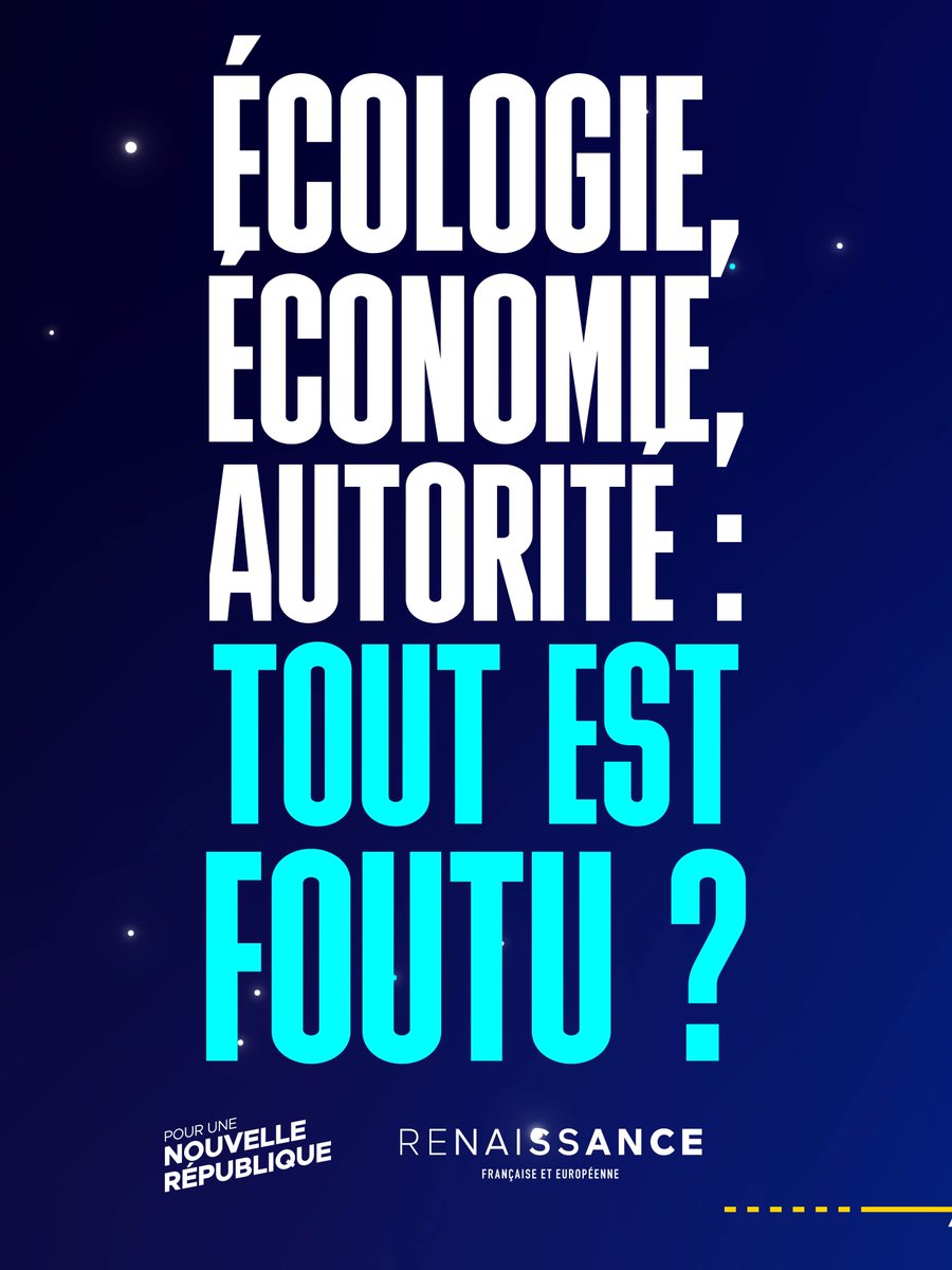 🌱 ÉCOLOGIE, ÉCONOMIE, AUTORITÉ : TOUT EST FOUTU ?
Climat, pouvoir d'achat, ordre républicain : on pose la question qui fâche.

[1/2]