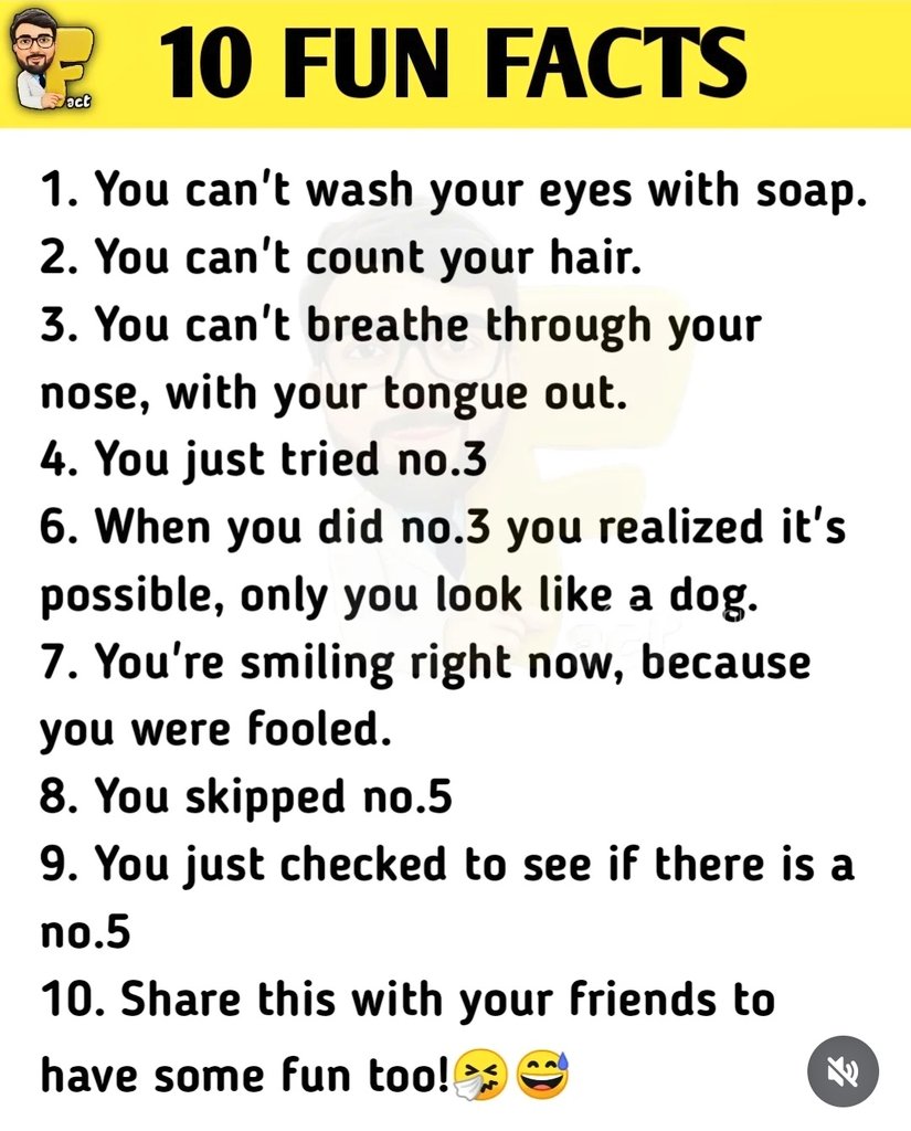 10 #FunFacts