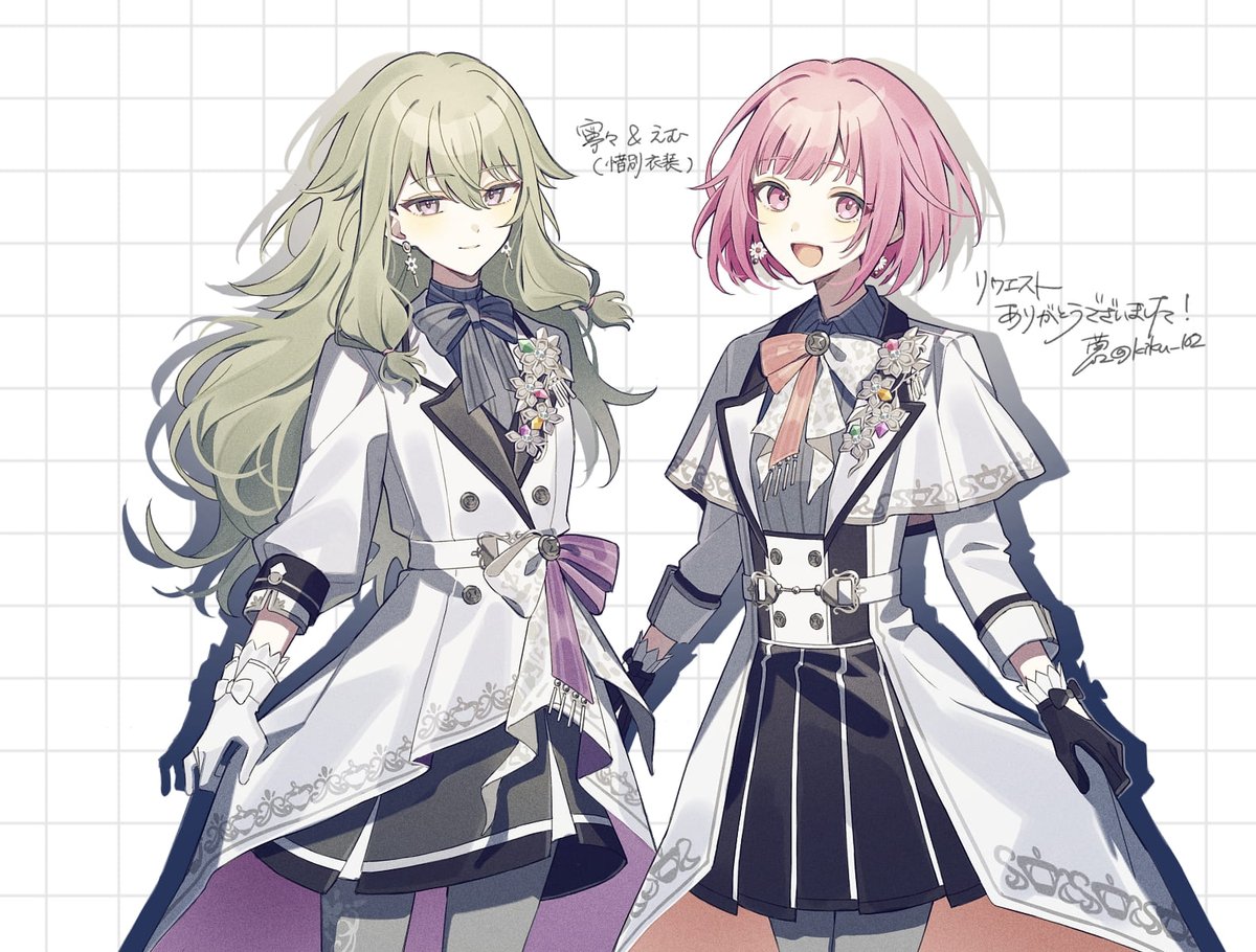 kiku_102's tweet photo. ●リクエスト 寧々&amp;えむ(惜別衣装) https://t.co/AA5A7u6Lip