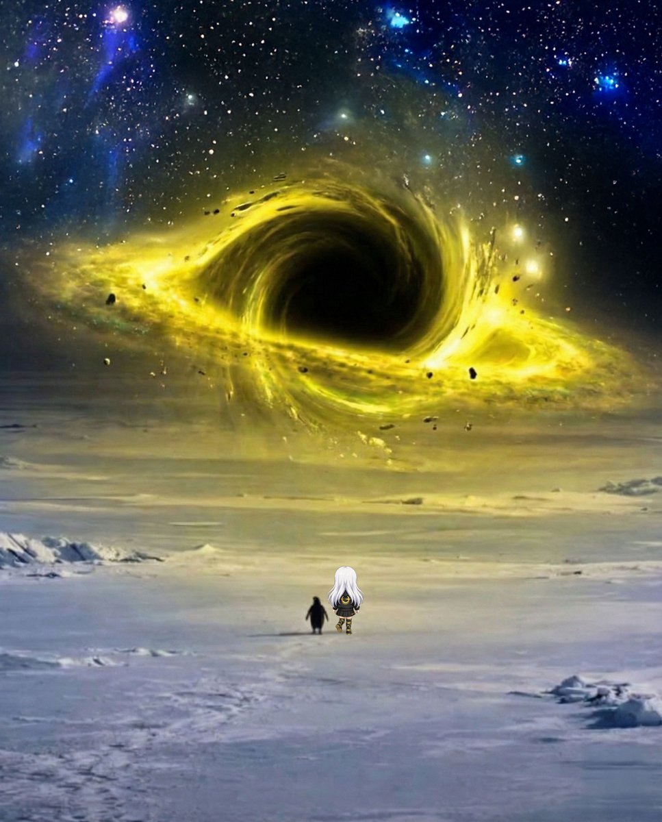 BlackholeDEX's tweet image. Be the penguin, walk towards the Blackhole