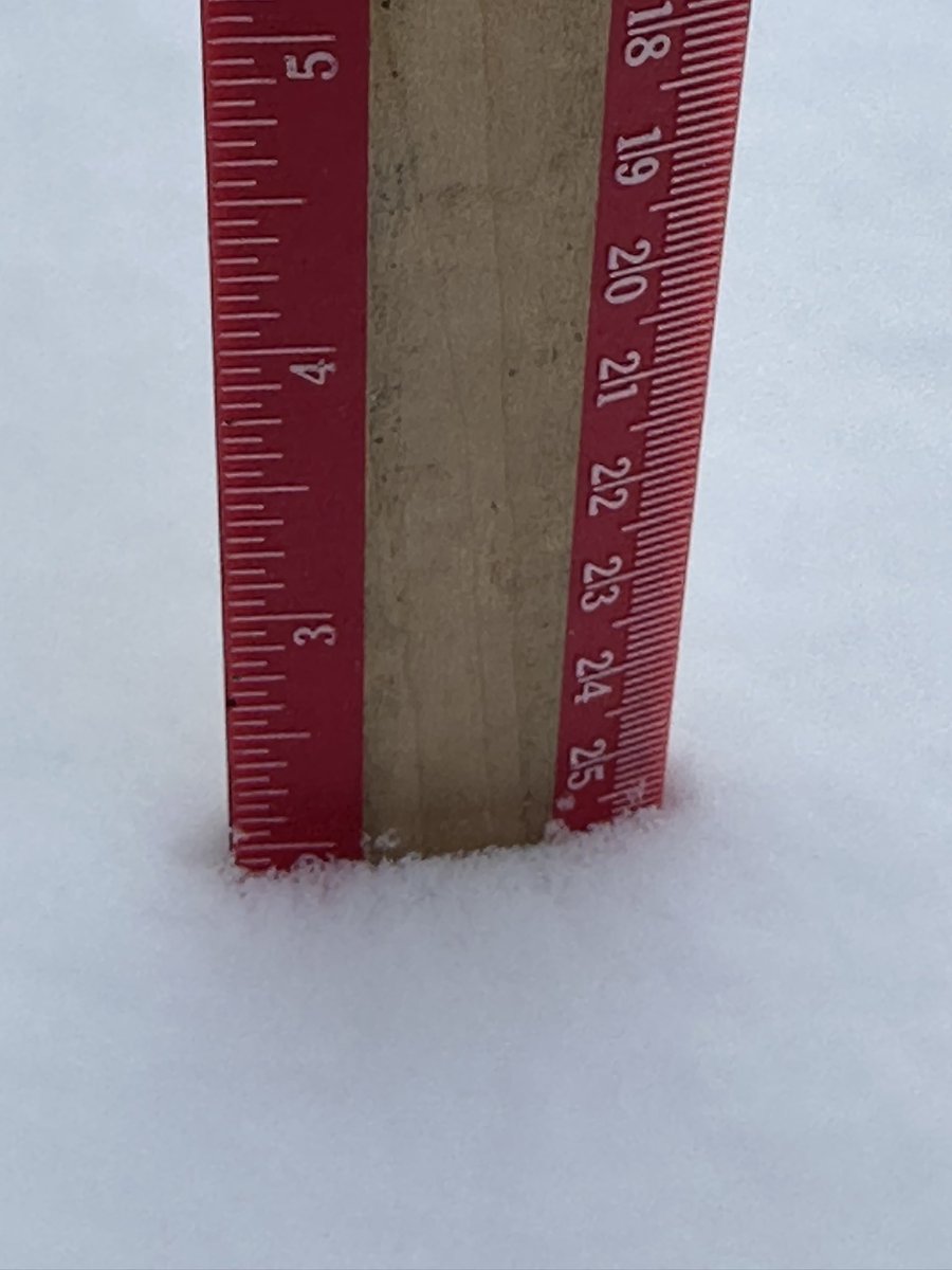Right at 2”, storm total, in Canyon North. (Two different snow boards.) <a href="/NWSAmarillo/">NWS Amarillo</a> #txwx