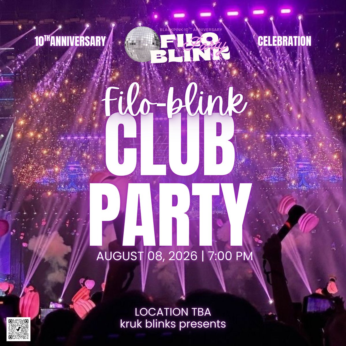 🖤💖 INTEREST CHECK – FILO-BLINKS! 💖🖤

We need 50 RESPONSES to move forward 👀✨
BLACKPINK 10th Anniversary FILO-BLINK CLUB PARTY 🎉
📅 Aug 08, 2026 | 7PM
🔗 forms.gle/14h28fTZmCurjF…

RT, tag Blinks, make this happen 🖤💗