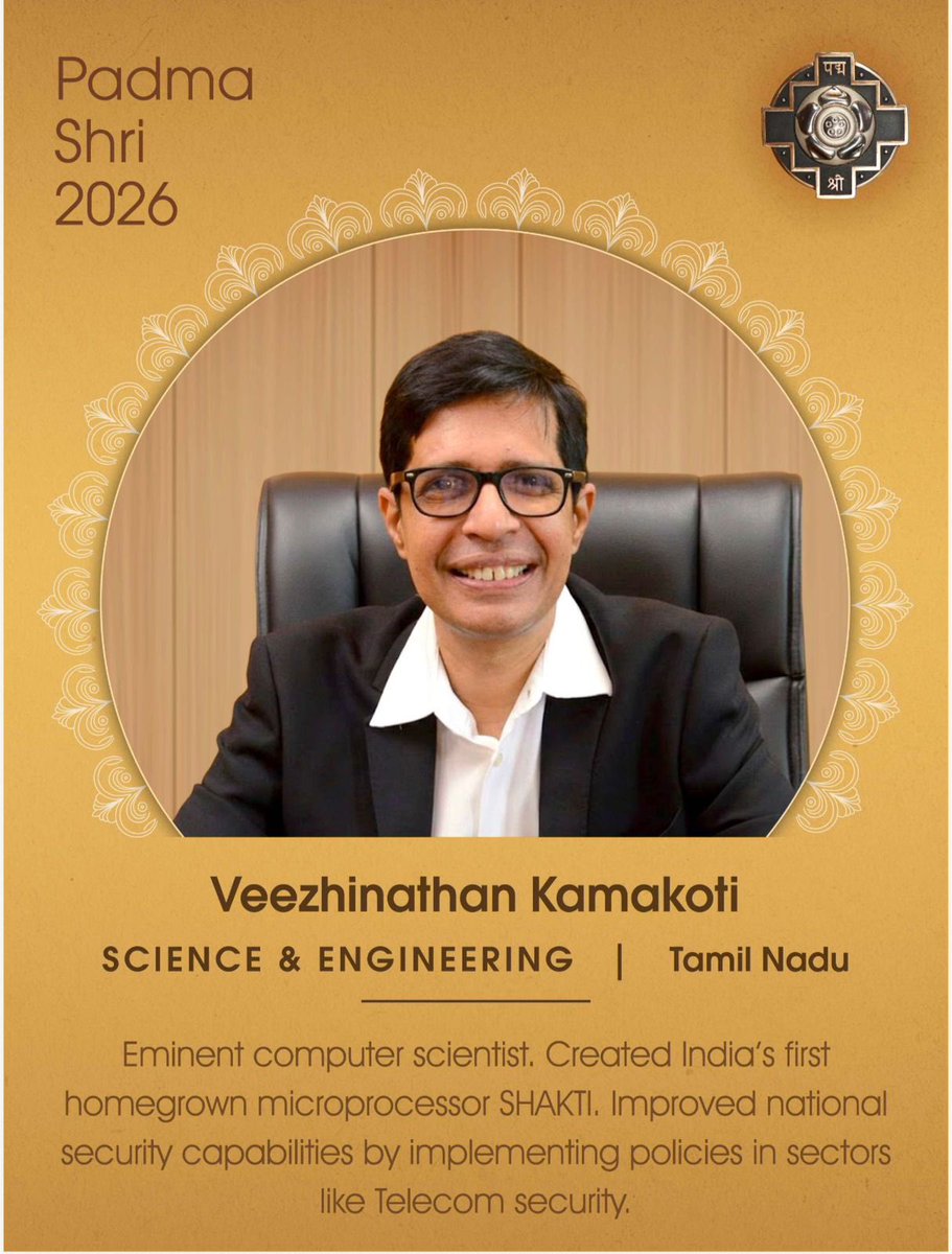 dpradhanbjp's tweet photo. Shri M Jagadesh Kumar and Professor V Kamakoti are stalwarts of Indian education. 

They have made unparalleled contributions to transform our educational landscape. Prestigious Padma is a just recognition for their passion, contribution and lasting impact to shaping our education ecosystem. Intellectuals like them are India’s pride. Matter of great honour for me to work closely with these educationists. Grateful to Hon’ble @rashtrapatibhvn and Hon’ble PM Shri @narendramodi ji for recognising and rewarding grassroots heroes who are redefining education.