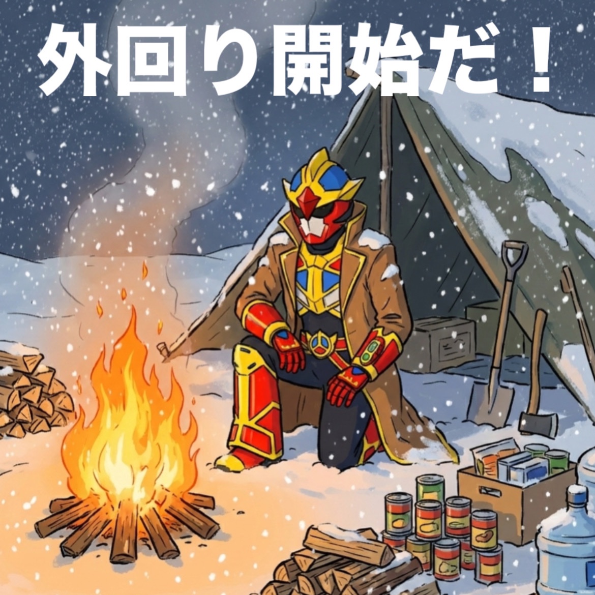 blownova_elsol's tweet image. おはようノヴァいます！

各地で、記録的な大雪のニュースが飛び込んできています。
大雪に見舞われてしまったみなさんの安否が、心配です。

東京でも
いつ降ってもおかしくない季節☃️
「まだ大丈夫」ではなく、
もしもを想定して、備蓄や防寒、連絡手段を確認しておきます。…