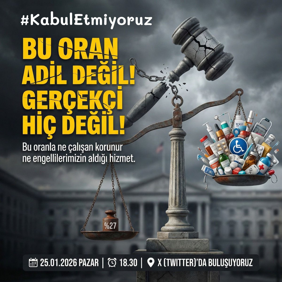 #KabulEtmiyoruz

<a href="/RTErdogan/">Recep Tayyip Erdoğan</a> <a href="/EmineErdogan/">Emine Erdoğan</a> <a href="/tcbestepe/">T.C. Cumhurbaşkanlığı</a> <a href="/iletisim/">T.C. İletişim Başkanlığı</a> <a href="/HMBakanligi/">T.C. Hazine ve Maliye Bakanlığı</a> <a href="/memetsimsek/">Mehmet Simsek</a> <a href="/tcmeb/">Millî Eğitim Bakanlığı</a> <a href="/Yusuf__Tekin/">Yusuf Tekin</a> <a href="/tcailesosyal/">T.C. Aile ve Sosyal Hizmetler Bakanlığı</a>