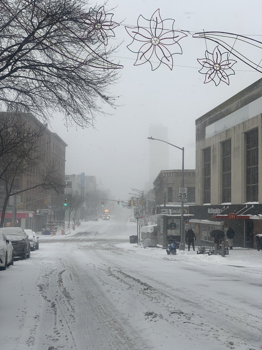WeatherMaster34's tweet image. HEAVIEST SNOW IVE SEEN IN YEARS already 6.4 inches in Upper Manhattan NYC snowing at 2 inches per hour visibility 1/4 of a mile, @BlediB7 @nynjpaweather @NWSNewYorkNY @ABC7NY @LeeGoldbergABC7 @BradyBGWX