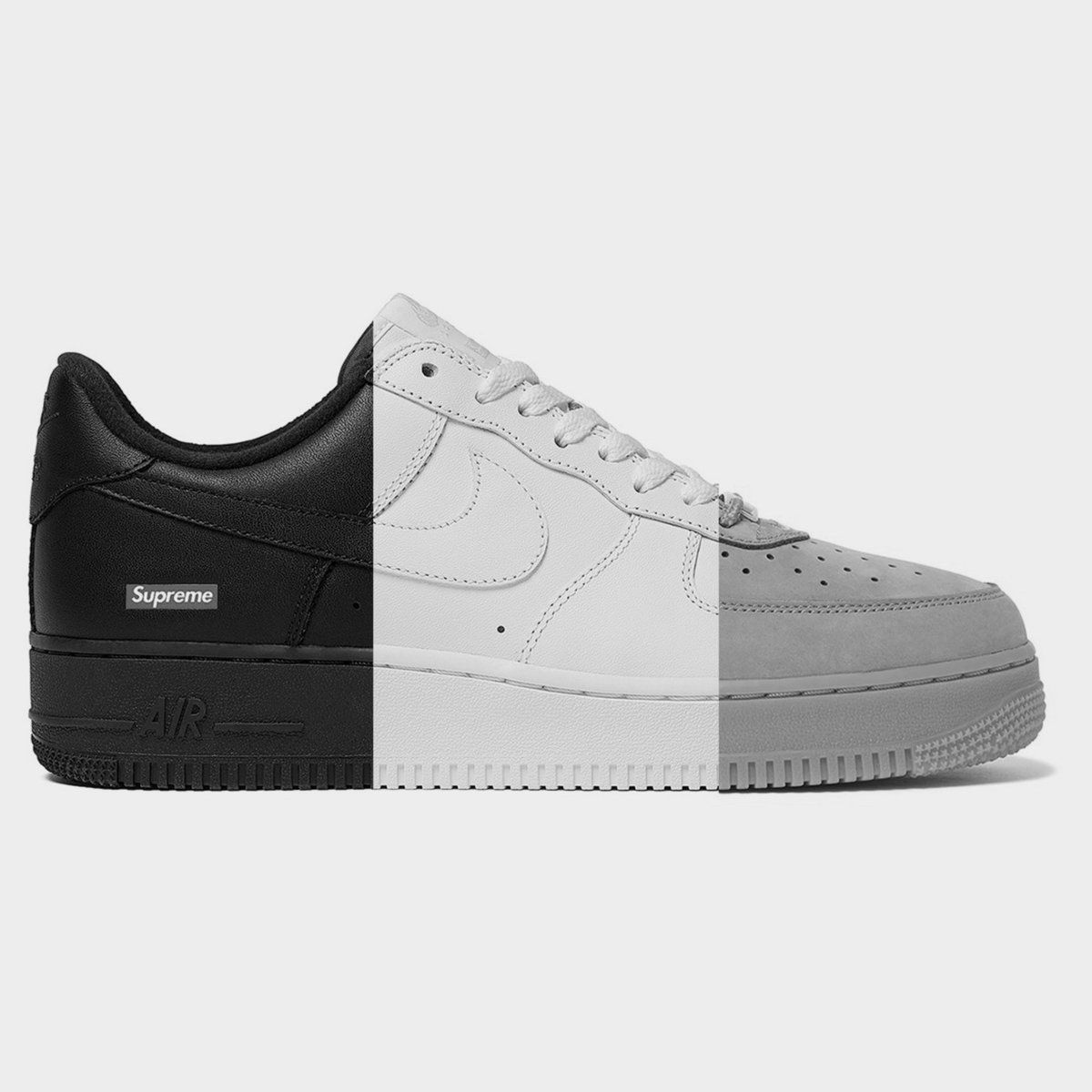 JustFreshKicks's tweet photo. BREAKING: More Supreme x Nike Air Force 1 Lows are on the way 👀

-Multicolor/Iguana 🦎
-Multicolor/Black ⚫️

🗓️ Fall 2026
💰 $125 https://t.co/9Fmf3RHBSc
