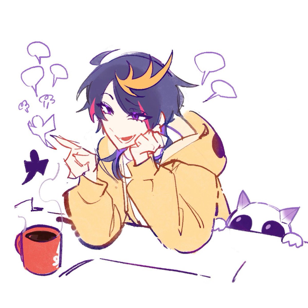 塗鴉
第二套衣服很難畫 但是頭髮蠻好畫的（？