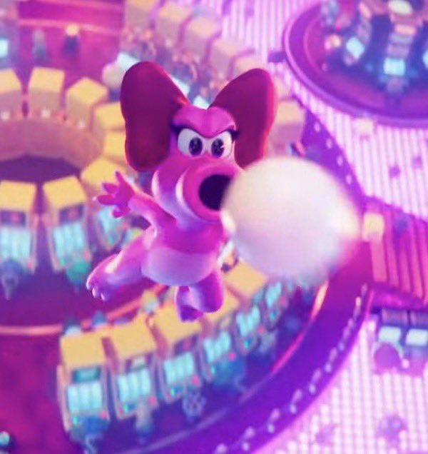 BirdoSupport's tweet photo. MOTHER!!!!!!! Not expecting Birdo to appear at all in the Mario movie. What a pleasant surprise! https://t.co/McU1rDBHyh