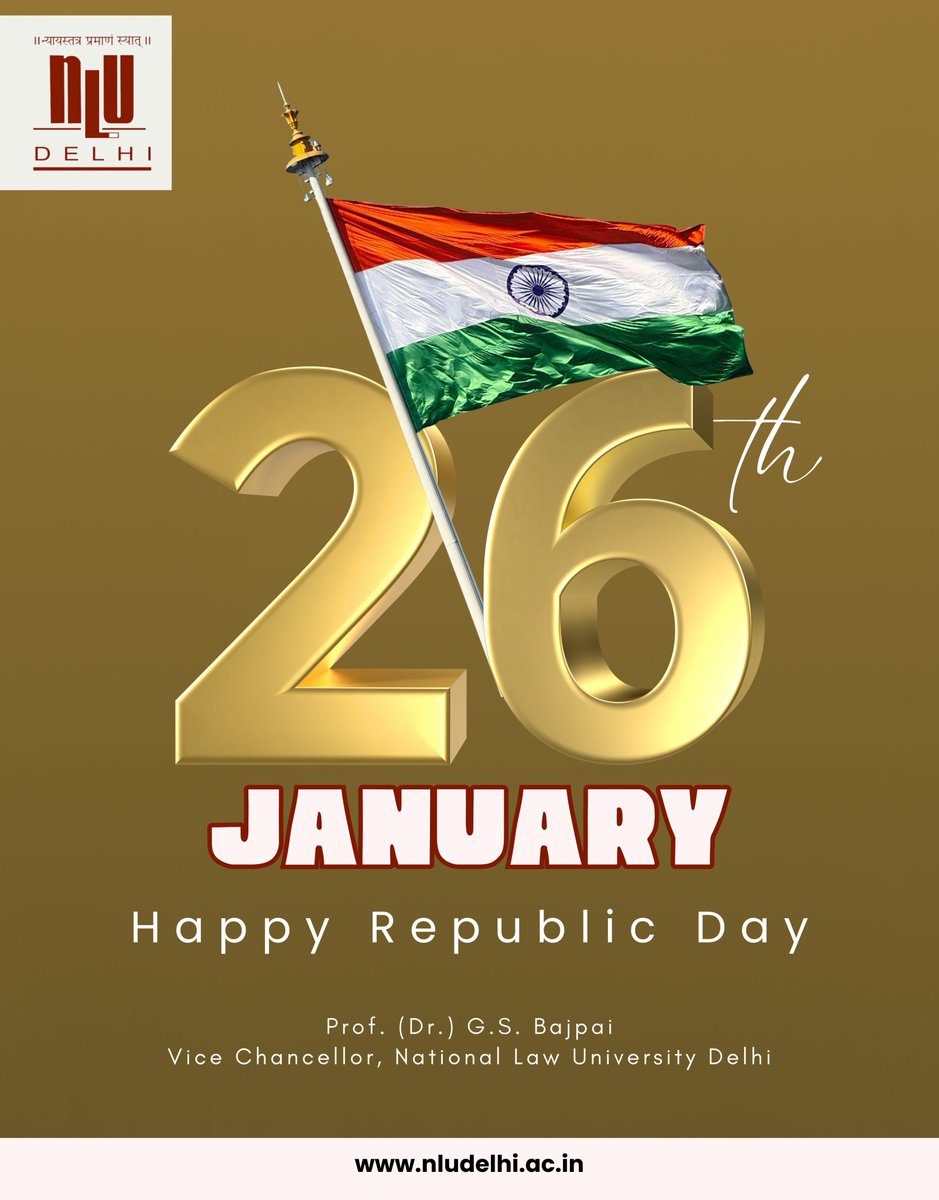 National Law University Delhi wishes everyone a Happy Republic Day.