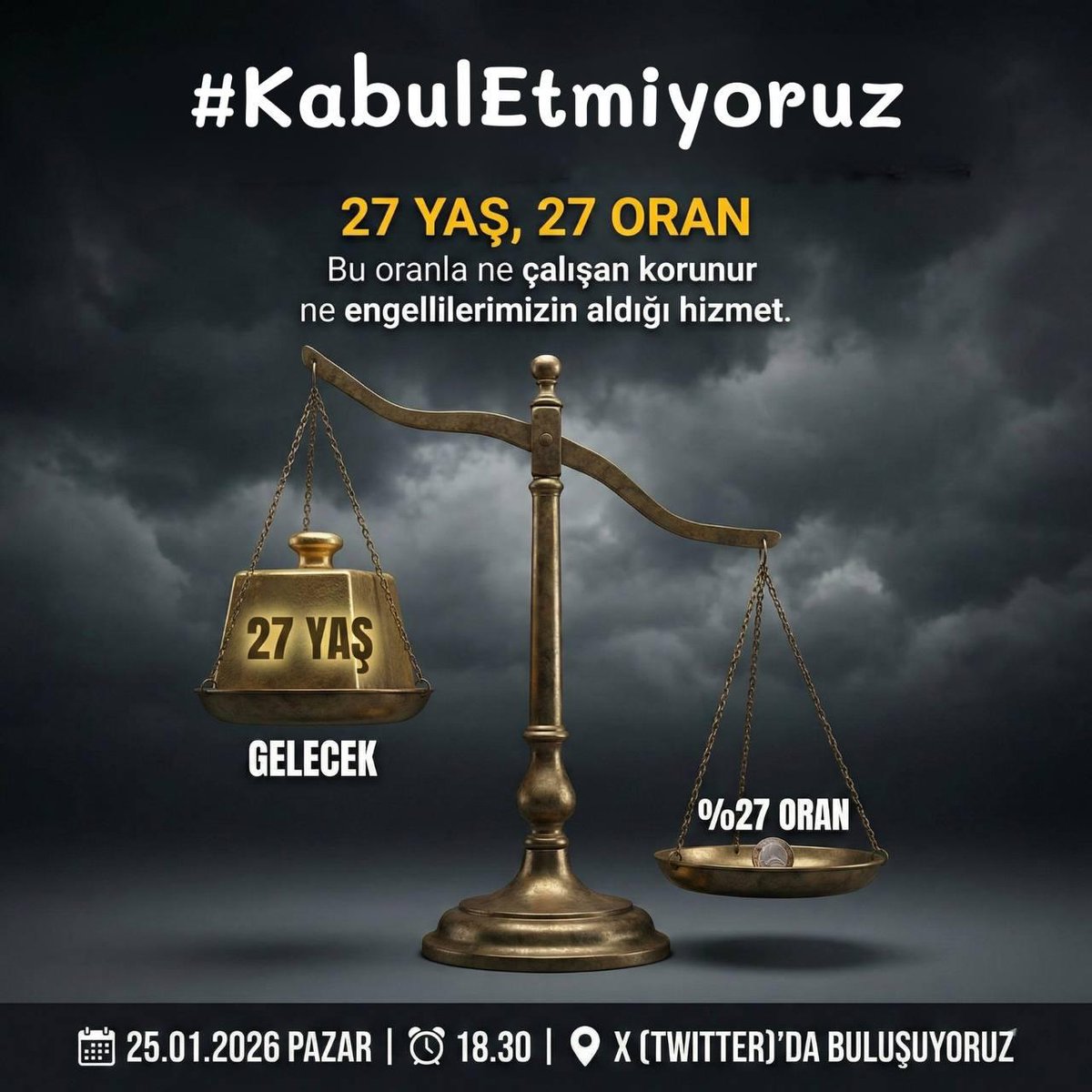 #KabulEtmiyoruz