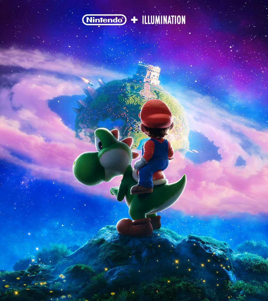 screentime's tweet image. New poster for the 'SUPER MARIO GALAXY' movie 

In theaters April 1