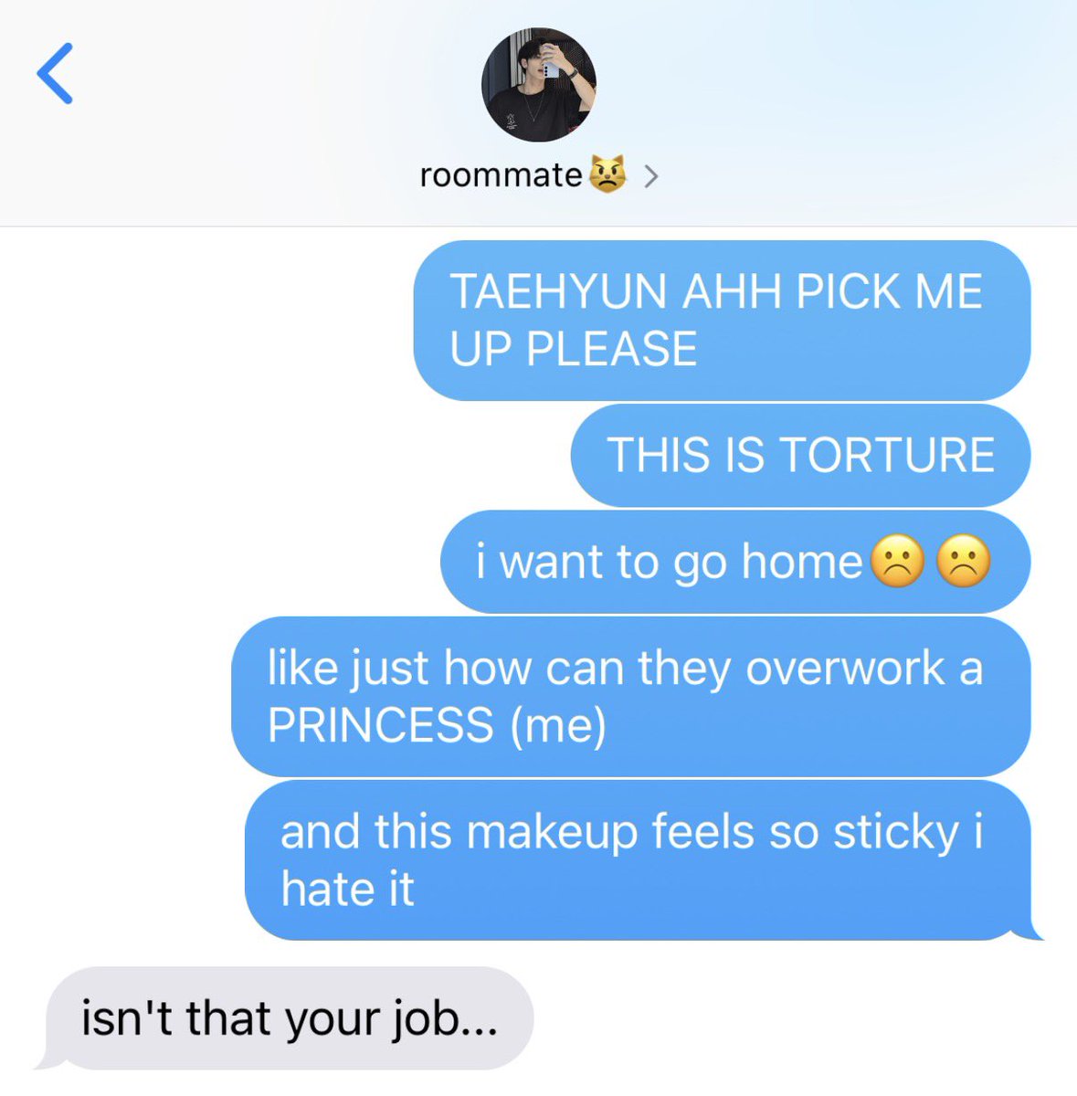 513uppuri's tweet image. lazy bami and taehyun to the rescue